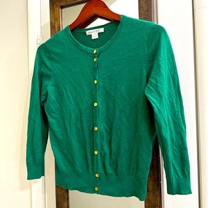 August Silk Green Cardigan